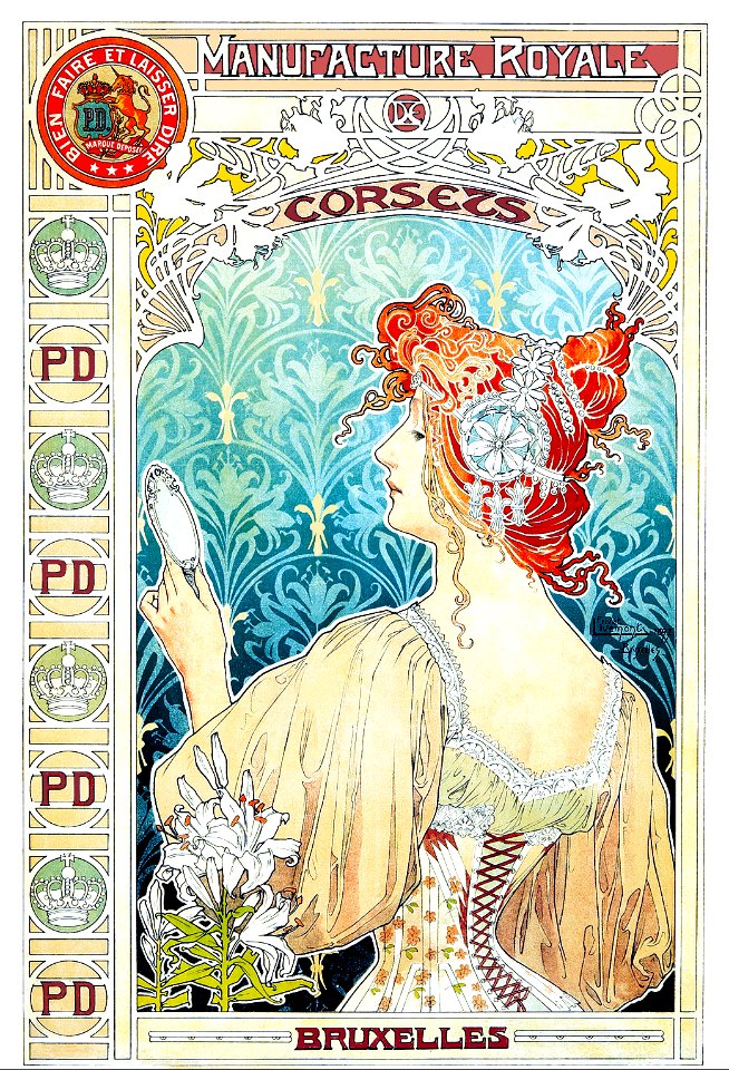 PRIVAT LIVEMONT, Henri.  Manufacture Royale de Corsets, 1897.