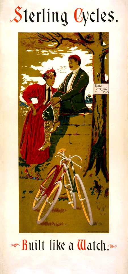 Sterling Cycles, Built like a Watch, c. 1900s.