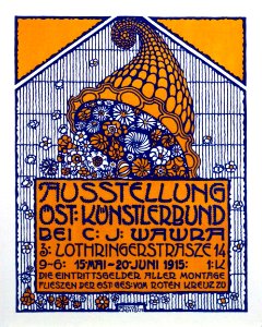JENTSCH, August.  Ausstellung Öst, Künstlerbund bei C. J. Wawra,  1915.