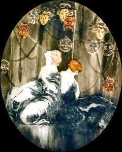 ICART, Louis (1888-1950). 🇫🇷  Masks.