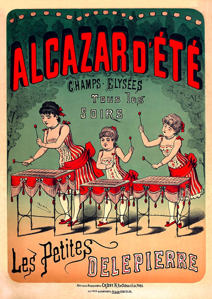 LÉVY, Charles. Alcazar d'Été, Les Petites Delepierre, c. 1880s.