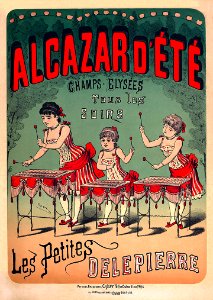 LÉVY, Charles. Alcazar d'Été, Les Petites Delepierre, c. 1880s.