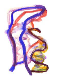 2012 / 2013 - 'Bending', a later digital repainting for art print - high resolution image free download, in public domain / Commons, CC-BY - colorful abstract art  - contemporary Dutch artist, Fons Heijnsbroek
