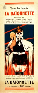 IRIBE, Paul. 'La Baïonnette'. Bas les masques? . . . Voilà!, 1916.