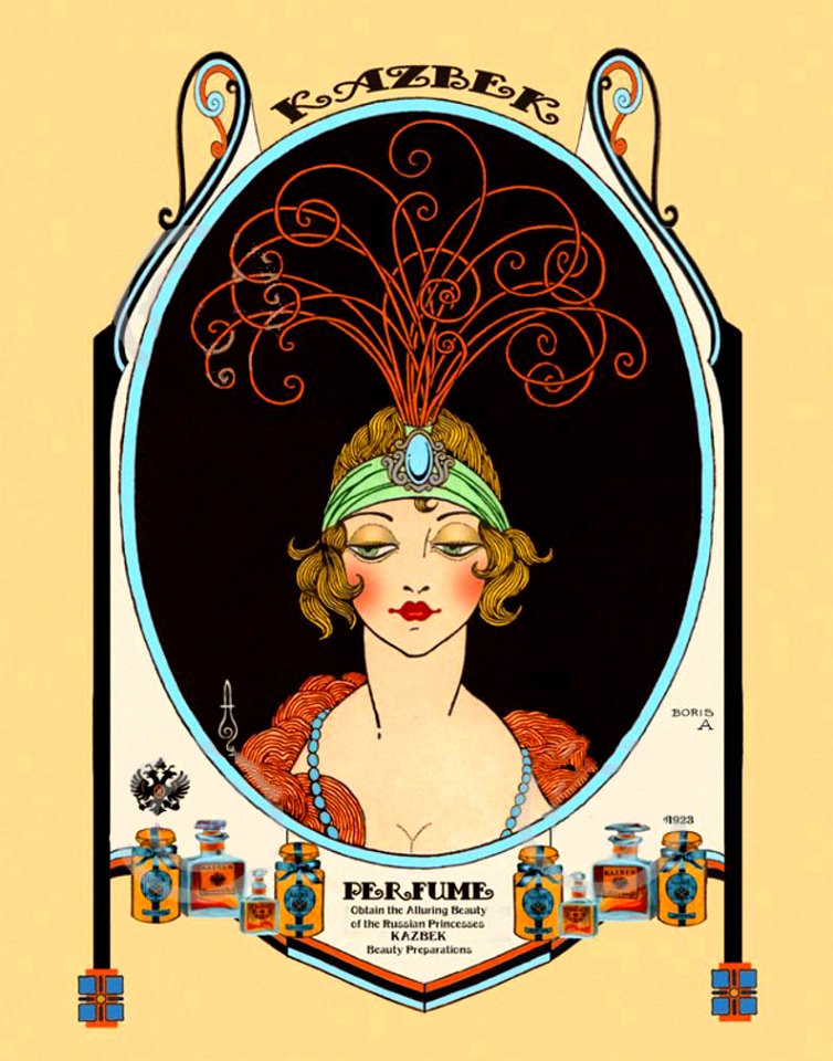 ARTZYBASHEFF, Boris. Kazbek Beauty Products, 1923