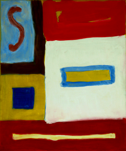 1999 - 'September 1999-2; abstract composition on canvas in oil; Dutch artist Fons Heijnsbroek, in public domain. Free illustration for personal and commercial use.