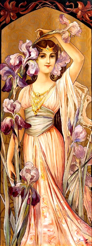 GOLAY, Mary (1869-1944). 🇬🇧 [Irises]