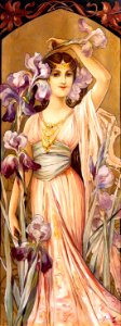 GOLAY, Mary (1869-1944). 🇬🇧 [Irises]