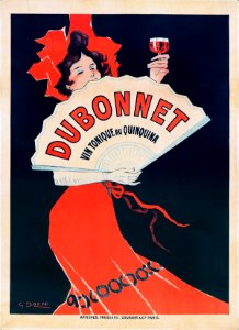 BOANO, Giuseppe.  Ad for Dubonnet, Vin Tonique et Quinquina.