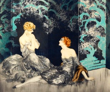 ICART, Louis (1888-1950). 🇫🇷  Intimacy.