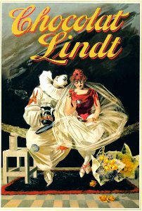 Chocolat Lindt [Pierrot and dancer].