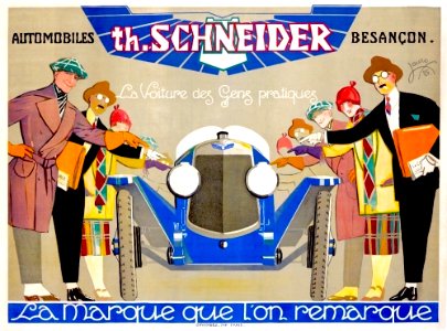 LAURO, Maurice. 🇫🇷  Automobiles Schneider, Besançon, 1925.
