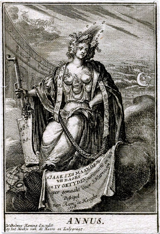 HARREWIJN, Jacobus.  Annus, The Year, 1698.