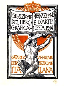 KAROLIS, Adolfo de.  Esposizione Internazionale del Libro e d'Arte Grafica, Catalogo Ufficiale della Sezione Italiana, 1914.