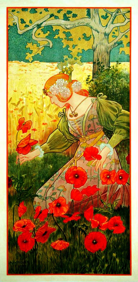 RIQUER YNGLADA, Alexandre de.  Estaciones, Verano, 1899.