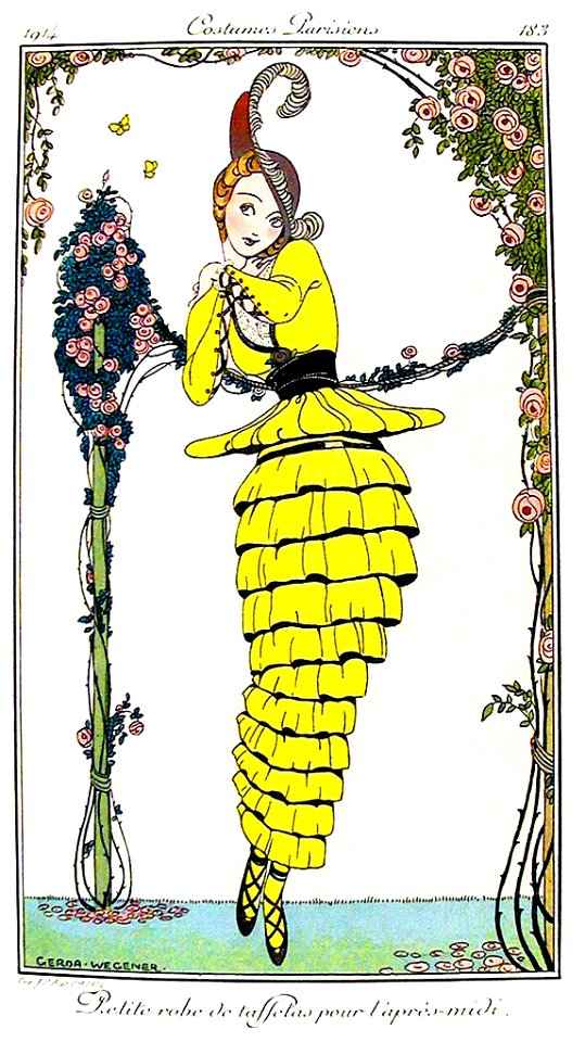 WEGENER, Gerda.  Costumes Parisiens, 1914.