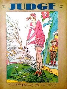 "Keep Your Eye on the Ball", Cover of Judge, June 1, 1930.