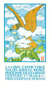 COMBAZ, Gisbert (1869-1941).  🇧🇪  La Libre Esthétique, Salon Annuel.