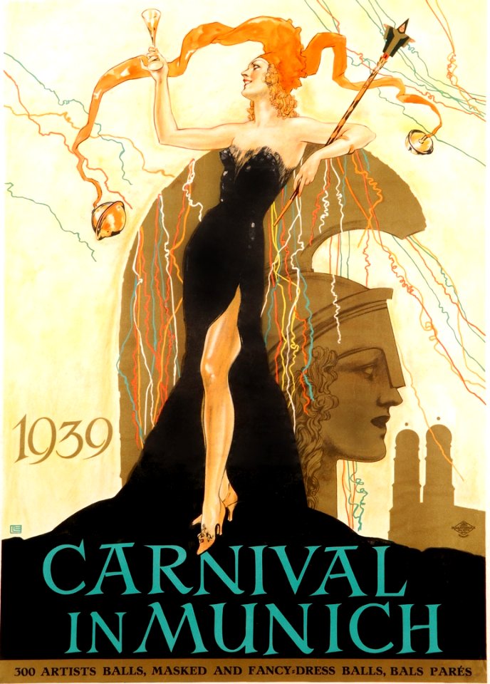 EHRENBERGER, Ludwig Lutz.  Carnival in Munich, 1939