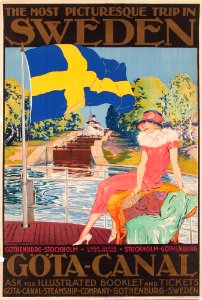 PROESSDORF, Alfred (1882-1925). 🇸🇪  Göta-Canal, Sweden, c. 1920.