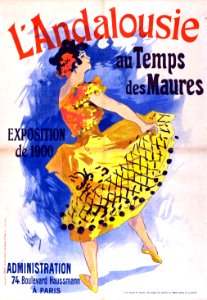CHÉRET, Jules (1836-1932). 🇫🇷 L'Andalousie au Temps des Maures, 1900.. Free illustration for personal and commercial use.