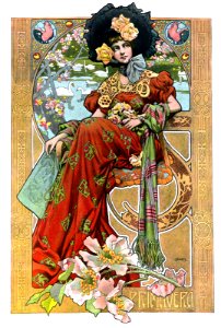 CAMPS i JUNYENT, Gaspar (1874-1942).  🇪🇸  Primavera [from the Four Seasons group].