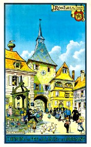 HANSI (Jean Jacques WALTZ).  Rosheim au Mont Ste. Odile, 1930.