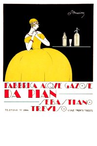 CANCIAN, Sante.  Fabbrica acque gazose Da Pian Sebastiano, 1920.