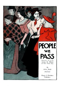 PENFIELD, Edward. Cover of People We Pass, 1896.