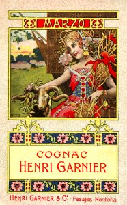 CAMPS i JUNYENT, Gaspar (1874-1942).  🇪🇸  3-March / Marzo, Cognac Henri Garnier.