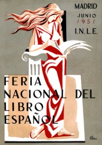 CABALLERO, José. Feria Nacional del Libro Español, Madrid, 1951.. Free illustration for personal and commercial use.