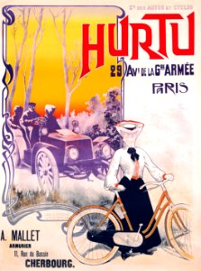 GRAY, H. (Henri BOULANGER, 1858-1924). 🇫🇷 Hurtu Cycles.. Free illustration for personal and commercial use.