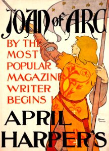 PENFIELD, Edward.  Harper's April, Joan of Arc, 1895.