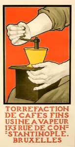 COMBAZ, Gisbert (1869-1941).  🇧🇪  Torrefaction de Cafés fins, 1903.