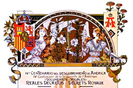 Cuarto Centenario del Descubrimiento de América, 1892.