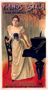 CUSI, M.  Pianos Estela, Barcelona, 1900.