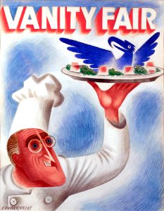 COVARRUBIAS, Miguel. FDR, Vanity Fair, Nov. 1934.. Free illustration for personal and commercial use.