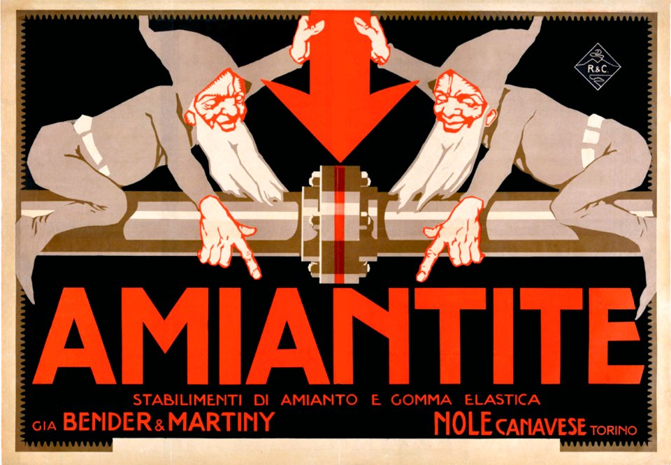 Amiantite, Stabilimenti di Amianto e Gomma Elastica, 1920.