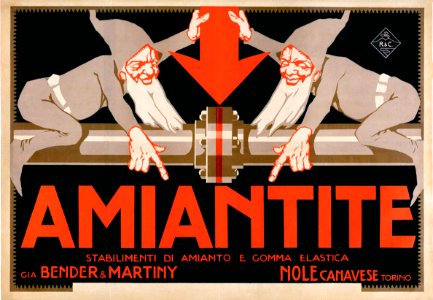 Amiantite, Stabilimenti di Amianto e Gomma Elastica, 1920.
