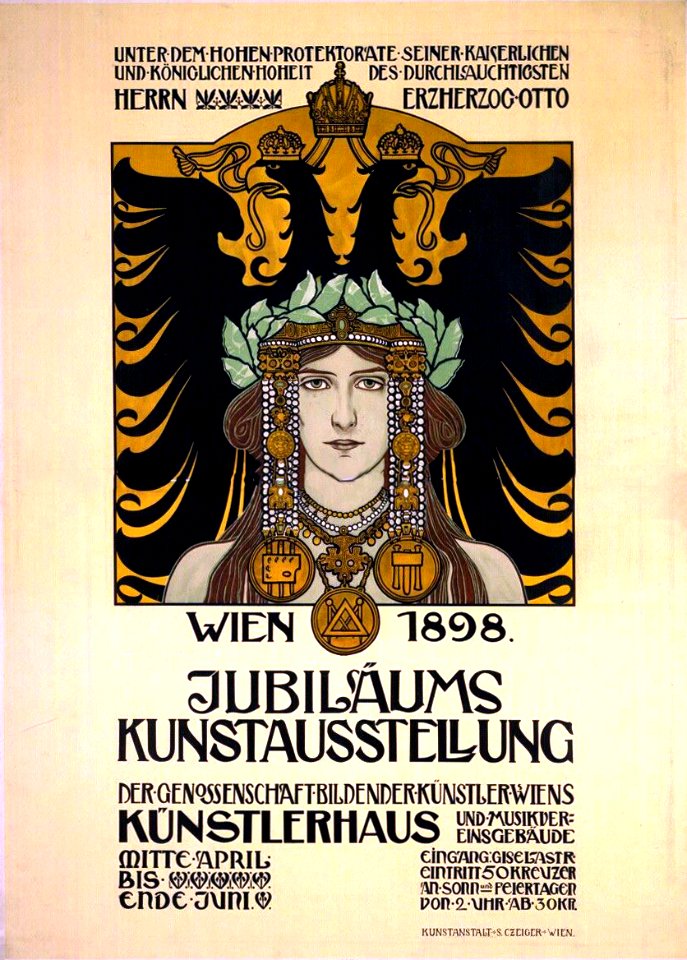 LEFLER, Heinrich. 🇦🇹 Wien 1898, Jubiläums Kunstausstellung, 1898.