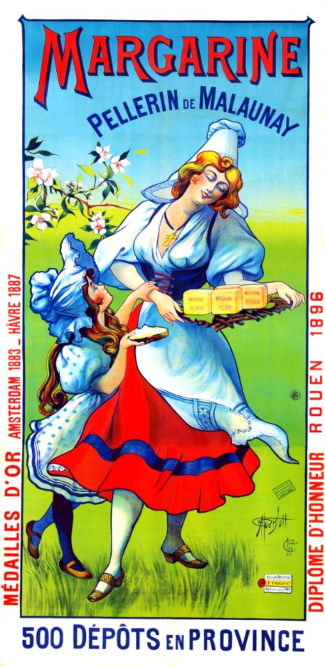 BLOTT, Georges.  Margarine Pellerin, c. 1897.