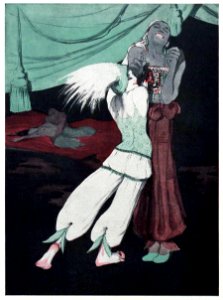 SCHNACKENBERG, Walter.  Zeichnung zum Gedicht, Russisches Ballett, Simplicissimus magazine, 1912.
