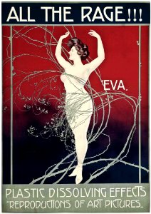 BORGONI, Mario. All the Rage!!!, 'Eva', Plastic Dissolving Effects, "Reproductions of Art Pictures".