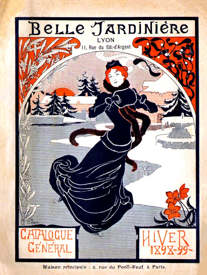 THIRIET, Henri.  Belle Jardinière, Lyon, Winter 1898-99.