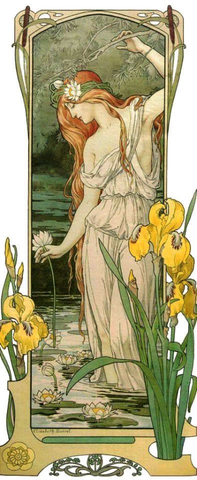 SONREL, Elisabeth.  Flowers of the Waters, c. 1900.