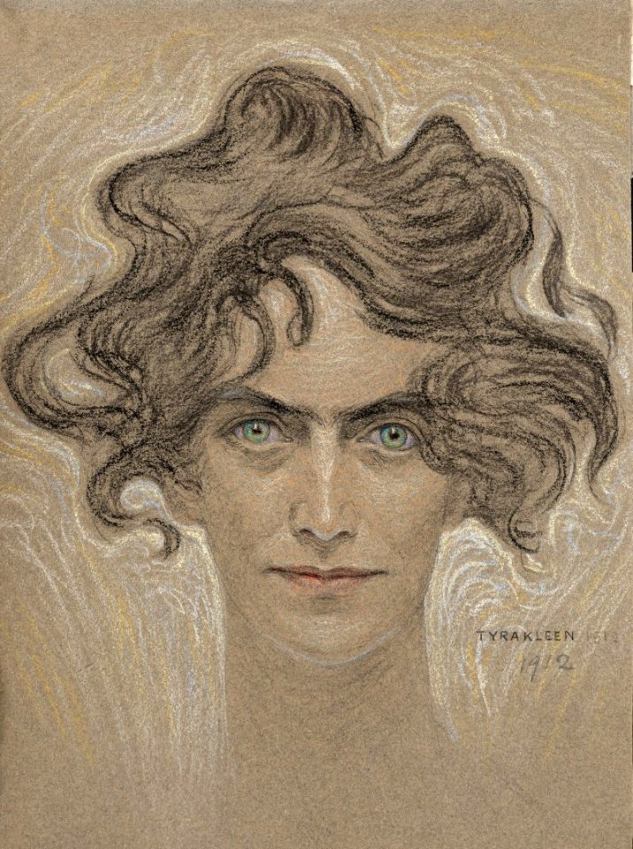 KLEEN, Tyra (1874-1951). 🇸🇪  Portrait of Lilly Sparre, 1912.