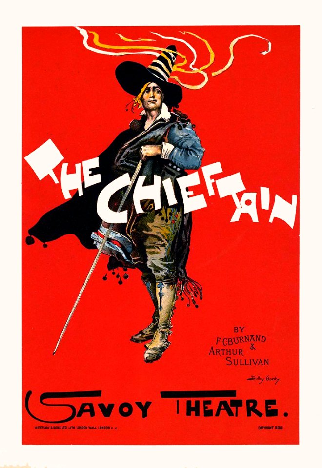 HARDY, Dudley. 🇬🇧 The Chieftain, Savoy Theatre, 1896.
