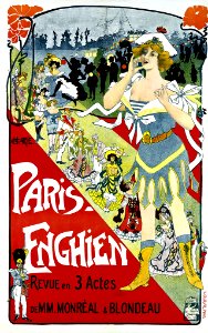 MARIE, Gustave. 🇫🇷  Paris - Enghien, Revue en 3 Actes, c. 1900.