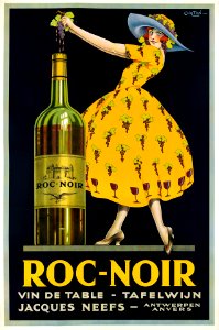 CHILTON.  Roc Noir, Vin de Table, Tafelwijn, c. 1928.