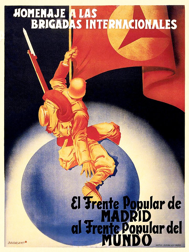 BARDASANO, Josep.  Homenaje a las Brigadas Internacionales, 1930s.
